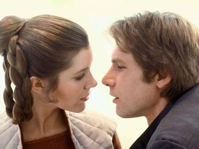 Princess Leia and Han Solo