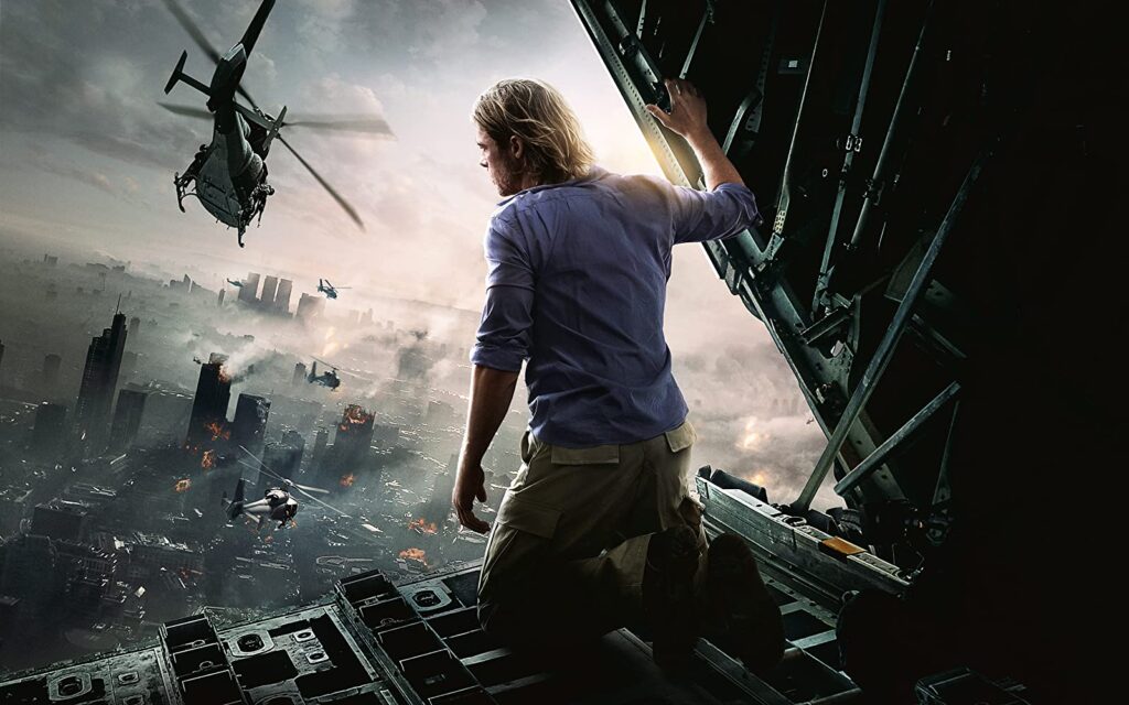 World War Z promo pic with Brad Pitt