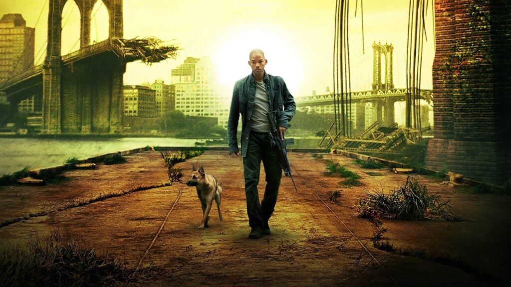I am legend promo pic with Will Smith and Dog