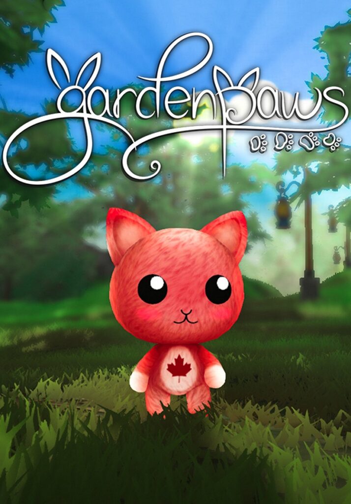 Garden Paws cover with red cat with maple leaf on its stomach