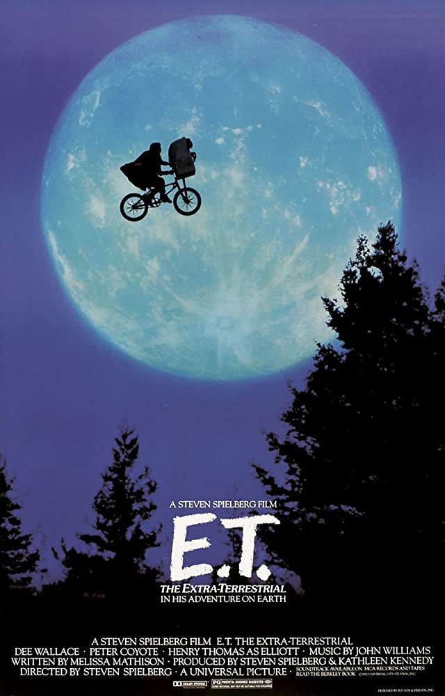 E.T. extra terrestrial movie promo poster