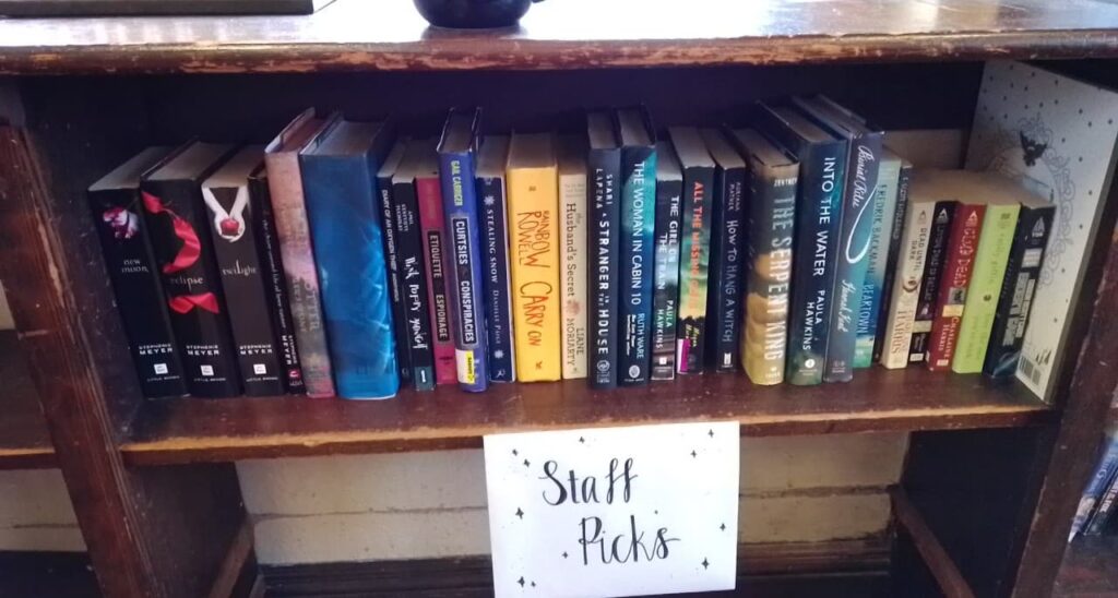 Somethin's Brewin' Book Cafe staff picks