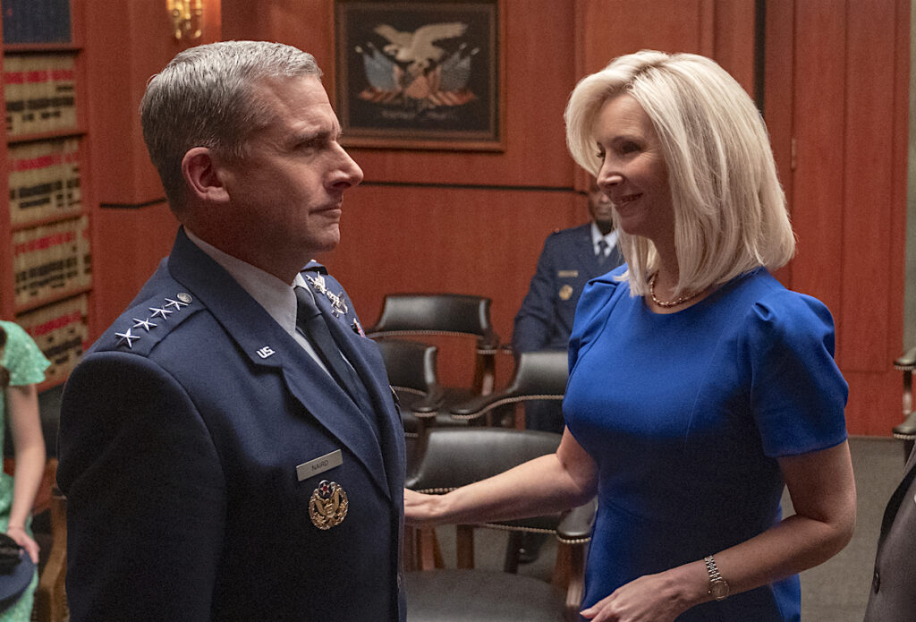 Lisa Kudrow and Steve Carell on Netflix's Space Force