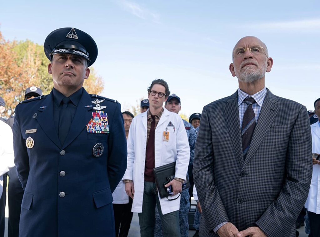 John Malkovich and Steve Carell on Netflix's Space Force